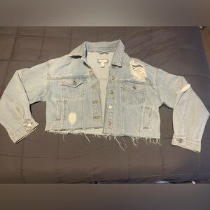 Denim Cropped Jacket